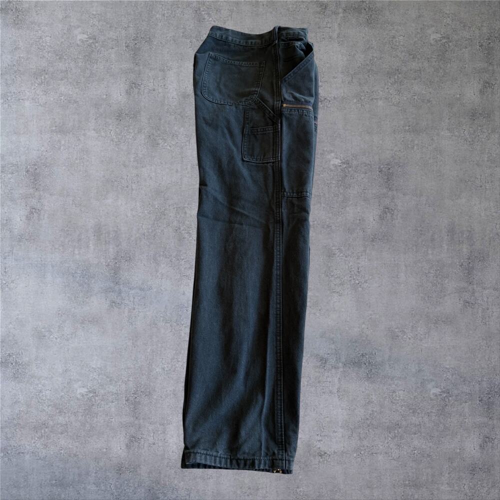 J Galt Brandy Melville Shanghai Cargo Pants Black Wide Leg Utility Y2K Sz Sm - Picture 3 of 11